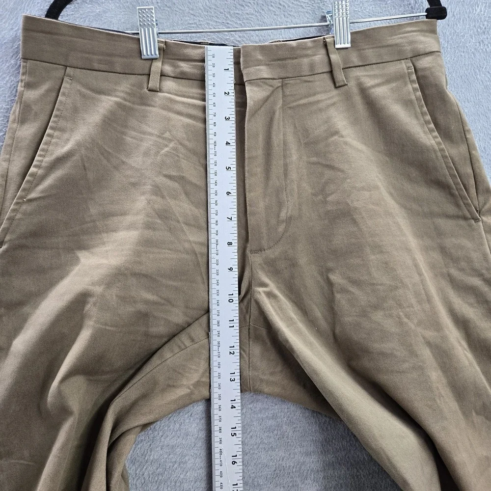 Banana Republic Men‎ Pants 33X32 Brown Straight Dress Chino Mid Rise Pockets